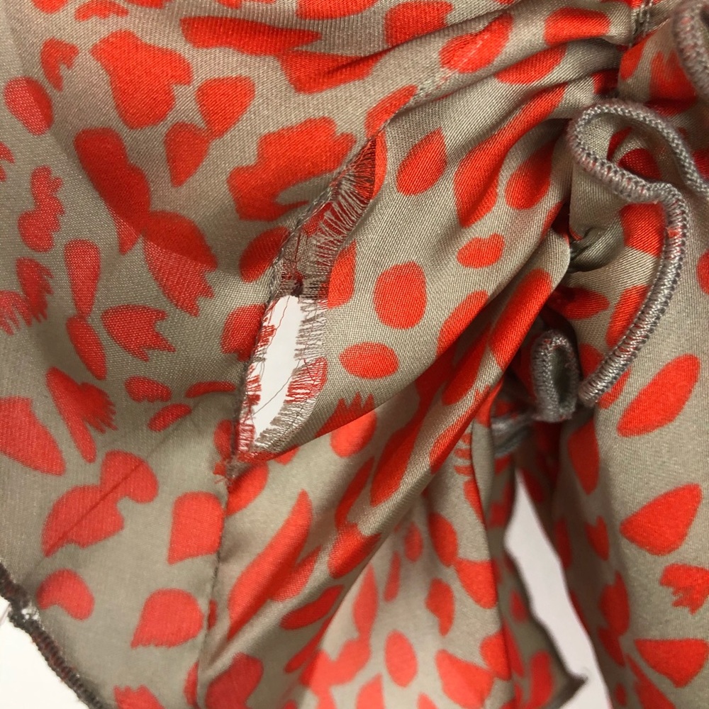 Teeze Me Mini Dress Silver Orange Sexy Juniors 5 M - Picture 7 of 11